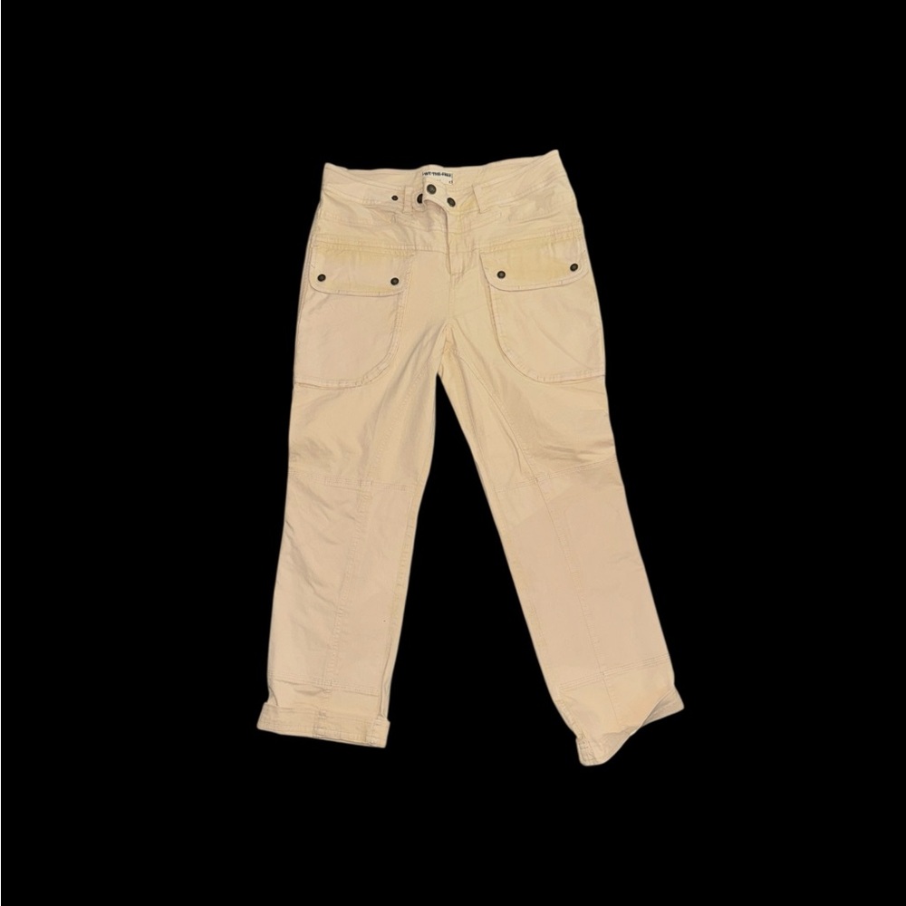 We The Free Beige Buttoned Pants